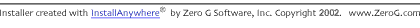 Installer created with InstallAnywhere(tm) by Zero G Software, Inc. (c)2001 www.ZeroG.com